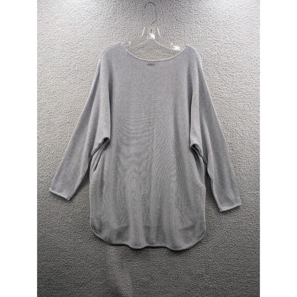 NWT Michael by Michael Kors Pearl Heather Gray Women's 1X Tunic Sweater - Picture 6 of 16